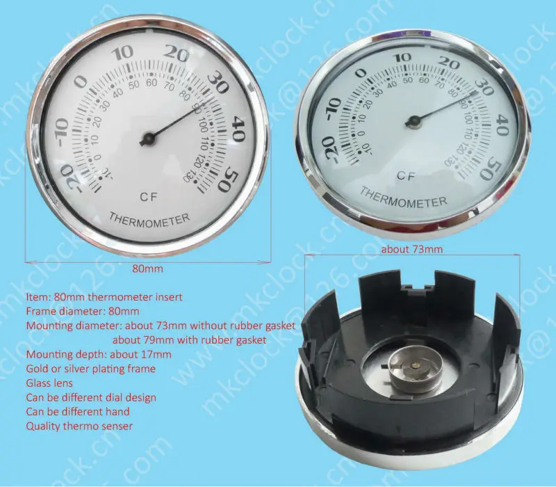 80mm Insert Thermometer Buy Thermometer,80mm Insert Thermometer