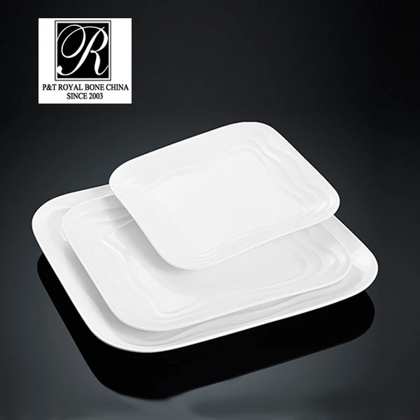 hotel ocean line fashion elegance white porcelain oval soup bowl