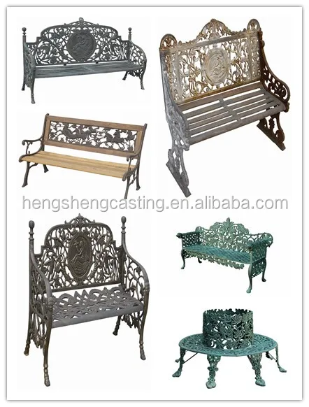 Outdoor Garden Wooden And Cast Iron Bench - Buy Cast Iron Bench,Outdoor