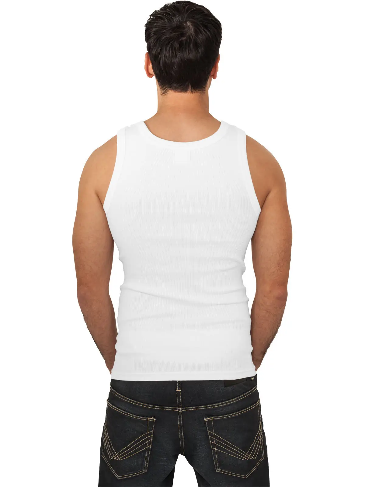 men lace tank top