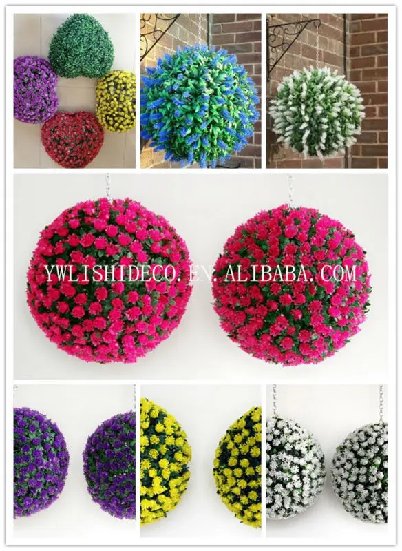 artificial holly topiary balls
