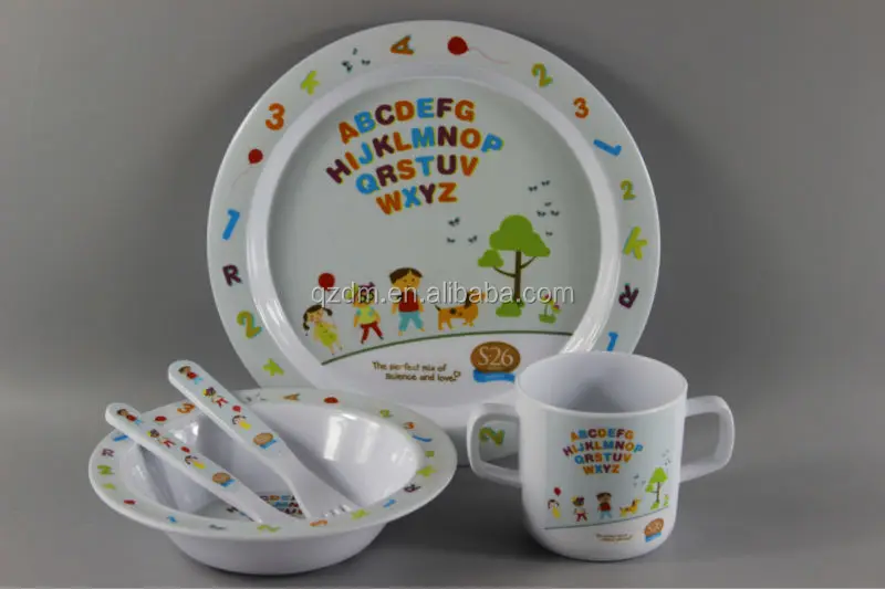 2015 Good Market Melamine Dinner Set For Child