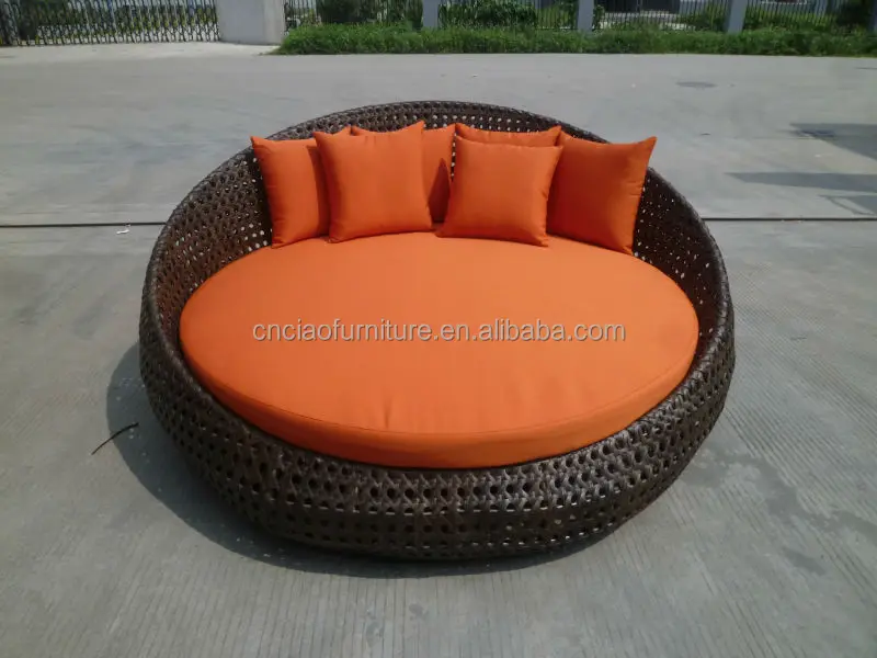 A-gartenmöbel Set Große Runde Bett Freizeit Wicker Liegestuhl - Buy