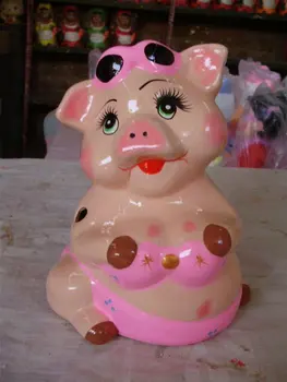 tall piggy bank