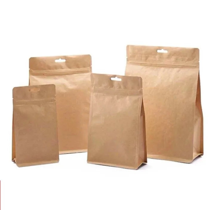 High Quality And Hot Sale Kraft Paper Bag For Dog Food With Zipper