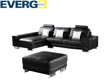 Italy Leather Sofa With Foot Stool Coffee Color Heated Product On Alibaba