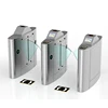 RFID card/Barcode reader digital access control automatic bi-directional flap turnstile luxury flap turnstile