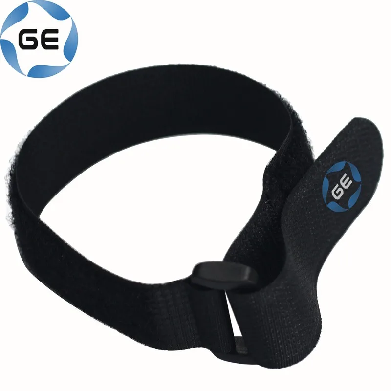 
Adjustable Hook and Loop Strap Customizable Self-gripping Cable Tie Fastener with Buckle 