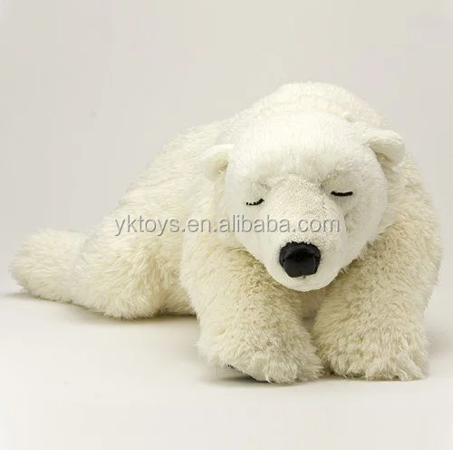 sleeping polar bear plush