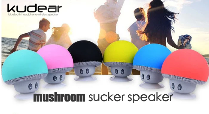 Factory wholesale round mushroom waterproof mini speaker with suction cup portable wireless bluetooth shower speaker promotion - ANKUX.COM