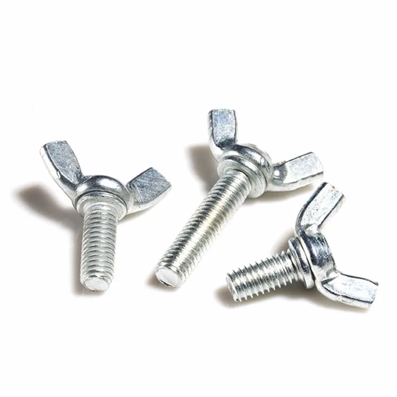 M6 M8 Carbon Steel Grade 4.8 8.8 Galvanized Zinc Plated Wing Bolt Buy Galvanized Wing Bolt