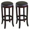 wood frame leather bar stool BC5607