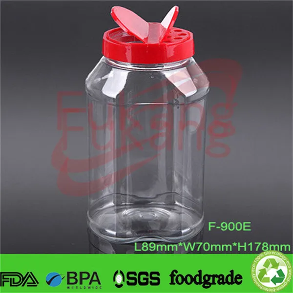 Wholesale 100cc Clear Plastic Spice Bottle With Shaker Lid Plastic