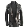 2018 JOYOO pearl pattern design lady motorcycle pu leather jacket