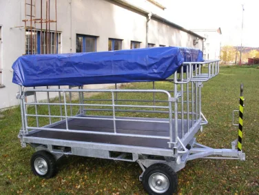 airport baggage/ metal luggage cart with canopy