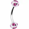 Multi Gems Jewelled Stainless Steel Eyebrow Rings Jewelry