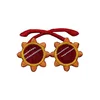 Fashion And Cool Embroidery Sun Glass Custom Patch Sew Iron on Embroidered Patches For Apparel