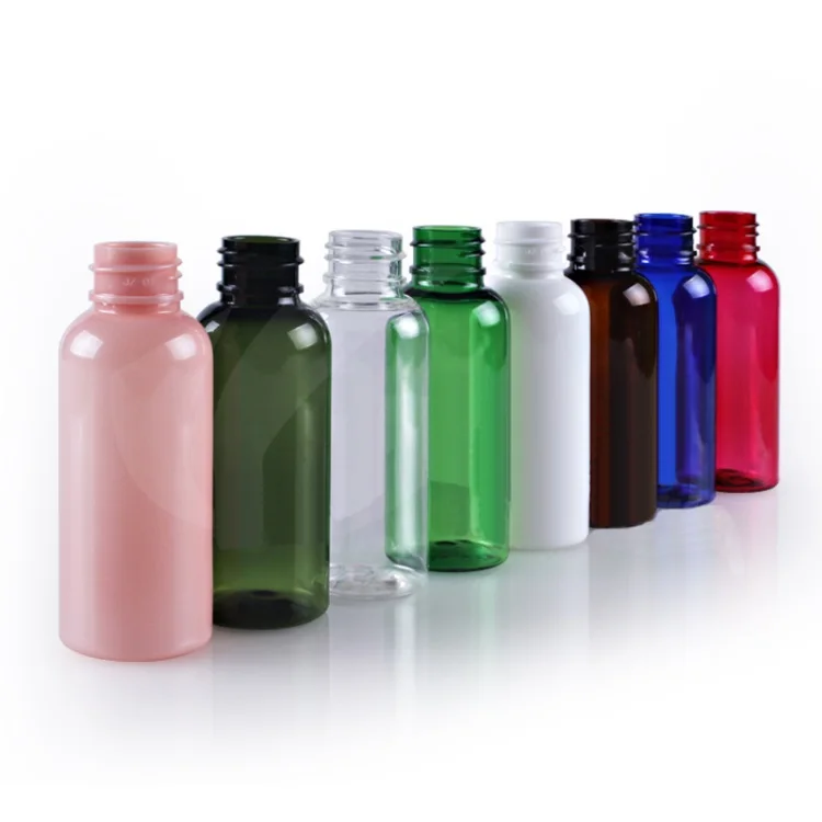 Empty 50ml 50 Ml Round Plastic Bottle With Cream Pump And Big Cover ...