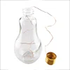 100% sealed waterproof bulb bottle light bulb shaped glass liquor bottle
