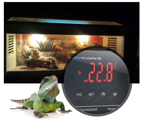 Digital Reptile Thermostat With Us Plug Universal Socket On/off