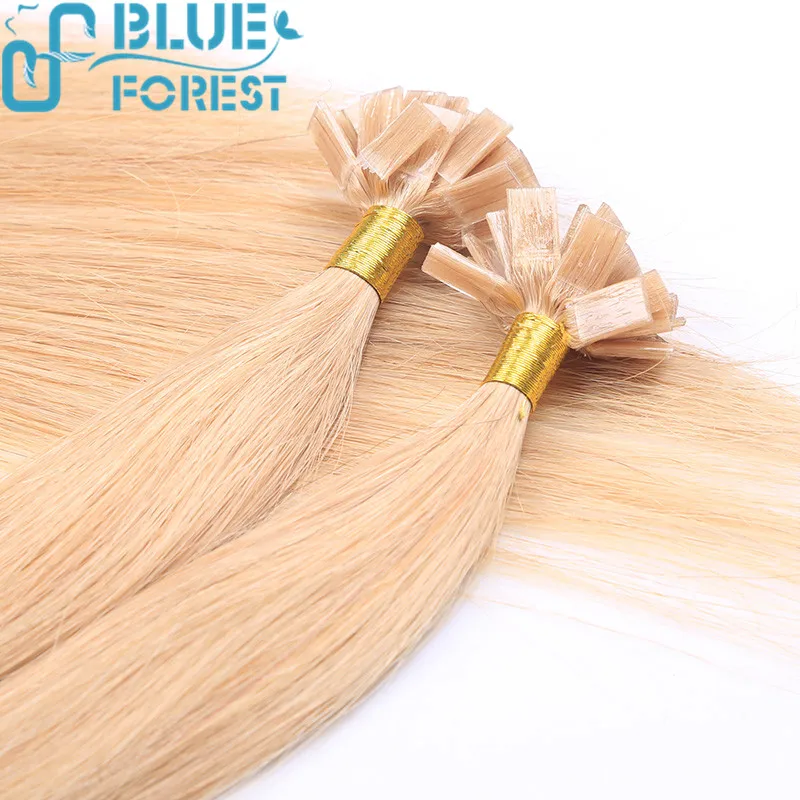 
peruvian virgin hair top quality 100% remy human hair flat tip keratin hair extension 