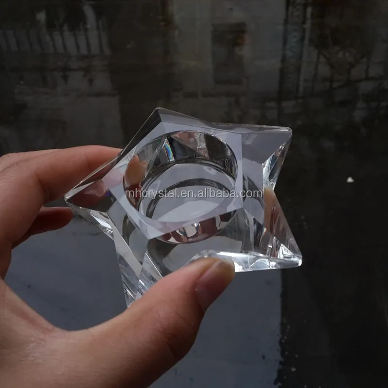 Five Star Shaped Crystal Tealight Votive Candle Holder Mh1937 Buy