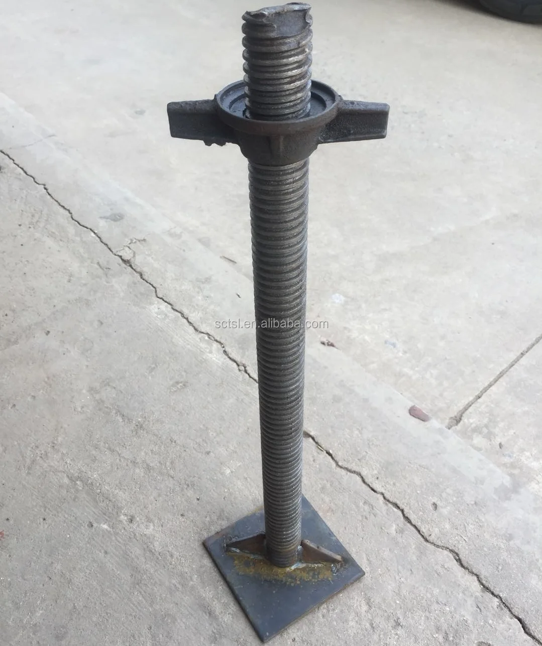 Galvanized Steel Screw Bottom Adjustable Scaffolding Leg For Support