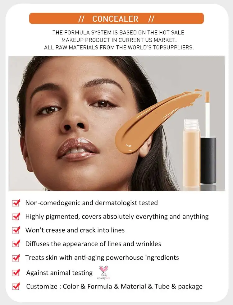 A69 Makeup Custom Concealer Private Label Waterproof Cruelty Free Concealer Buy Concealer