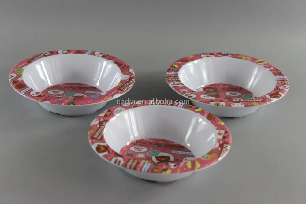 Kids Melamine Round Bowl/Plastic Cereal Bowl