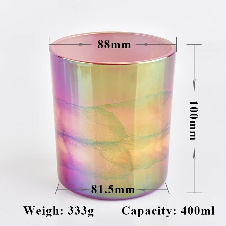 Clear cylinder candle vessel glass candle jar tumbler wedding decor in bulk