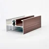 Wooden grain timber veneer wrapped aluminium profile for window and door