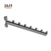 Clothes Store 15*30mm Oval Tube 5 to 9-bead Oblique Upright Post Hanging Display Hook for 2'' Slotted Channel