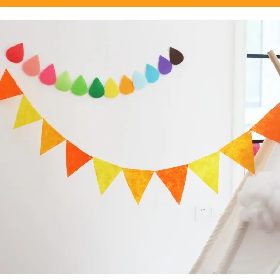 triangle paper garland