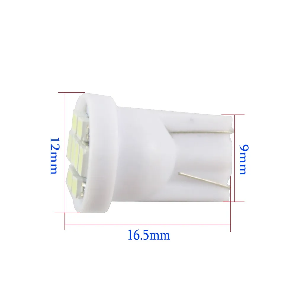 T10 194 168 1206 6smd 6 Led Wedge Indication Clearance Light Bulbs Led