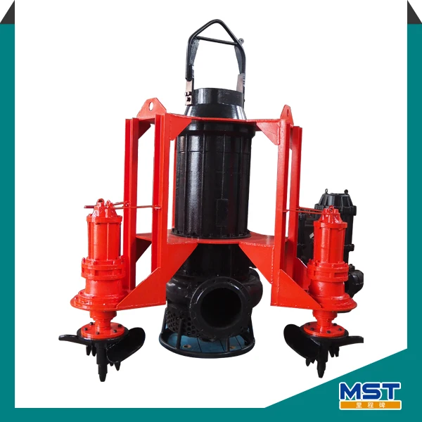 submersible slurry pump with agitator