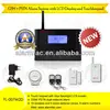 Villa/Residential apartment Intelligent Wireless GSM/PSTN auto-dial burglar alarm system with touchscreen