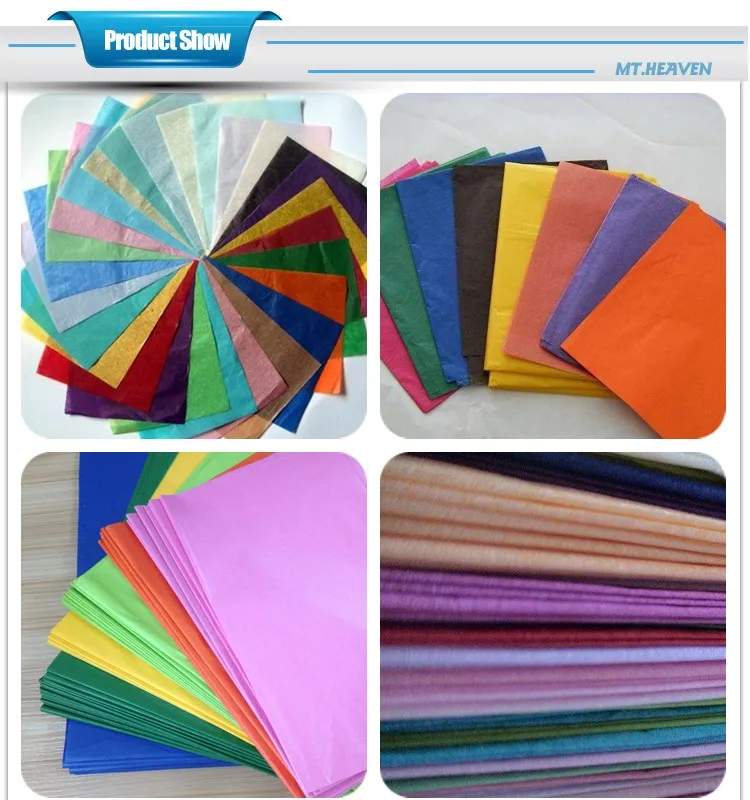 23g 定制尺寸彩色蜡纸礼品包装包装纸