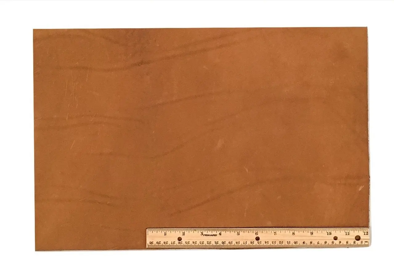 Scrap Lace Leather Light Brown Cowhide 12" X 18" Piece
