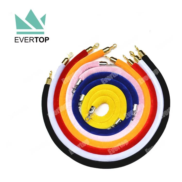 Pink Velvet Rope for Stanchion - Crowd Control Solution