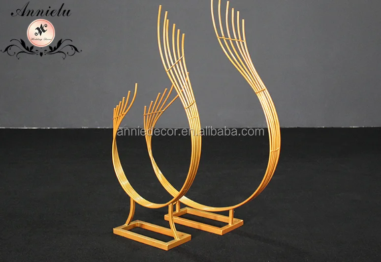 weddings decorations metal elegant peacock flower stand holders Wedding home Decor flower stand for weddings decorations