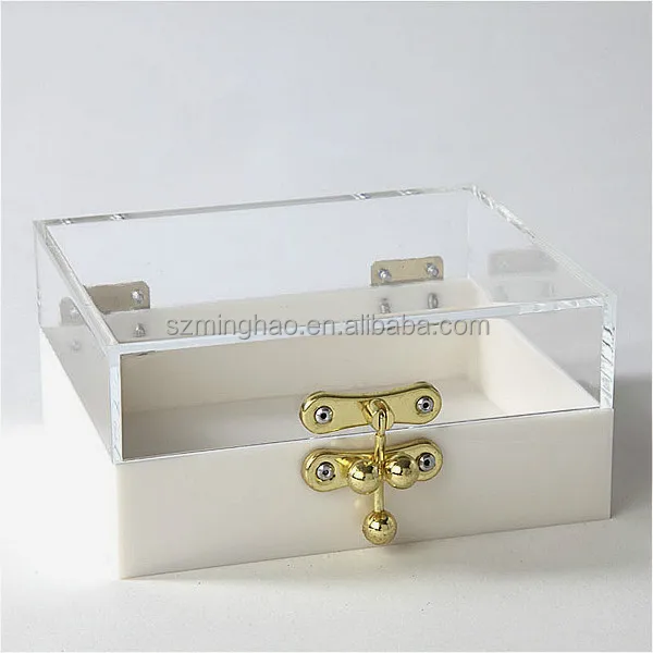 Clear Lockable Storage Box / Acrylic Lockabke Storage Box Buy Clear