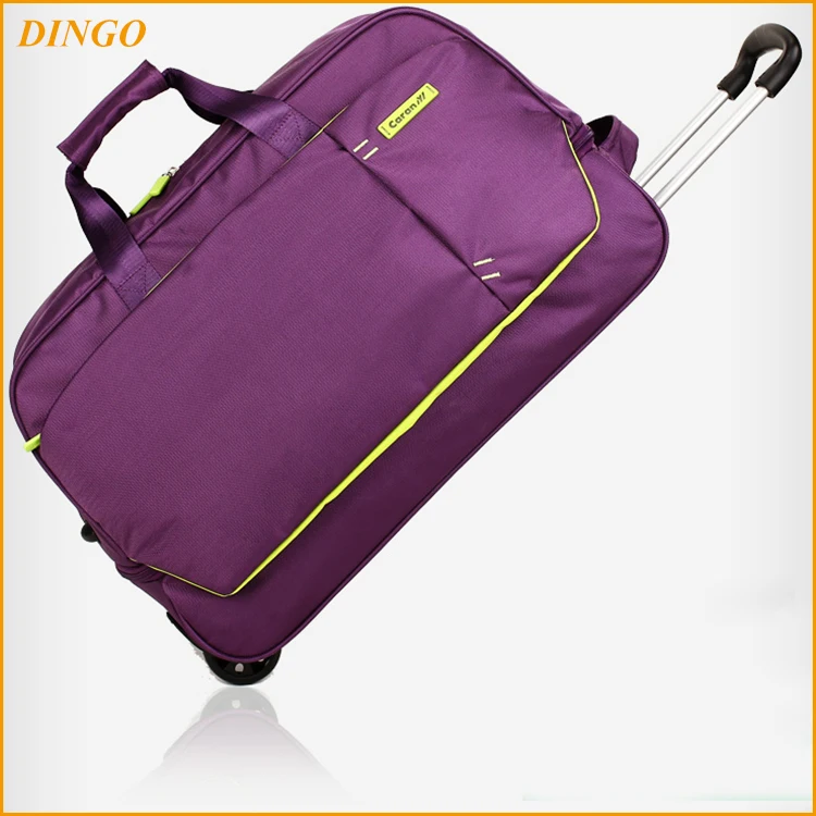 Unisex Travel Durable Waterproof Nylon Airport Compass Luggage Trolley ...