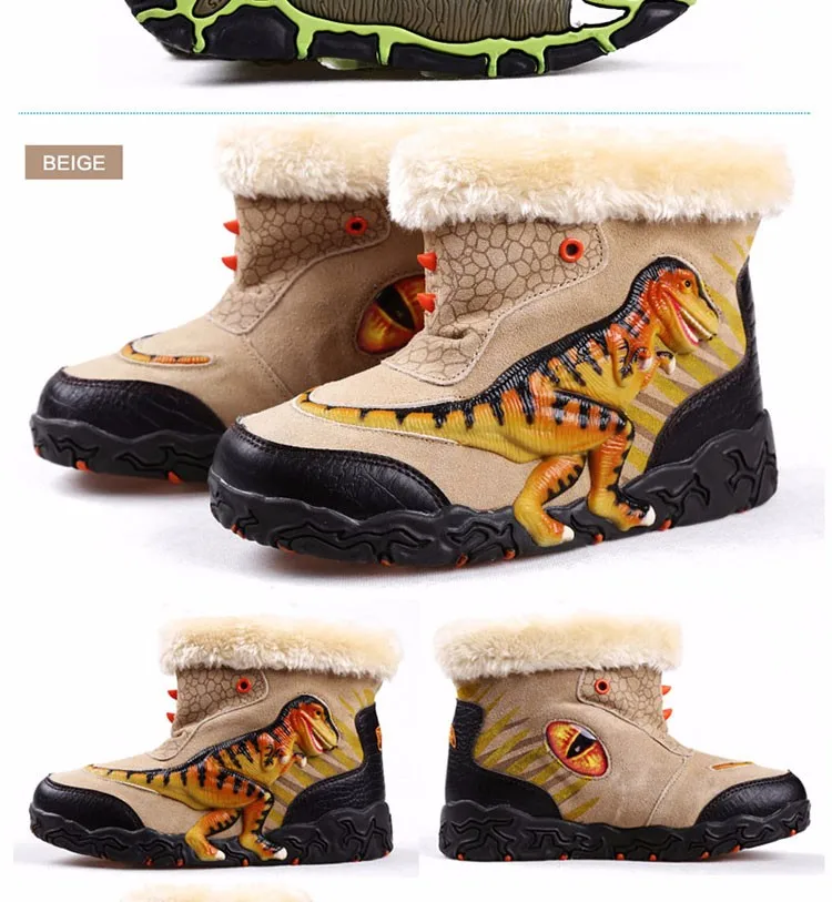 dinosaur winter boots