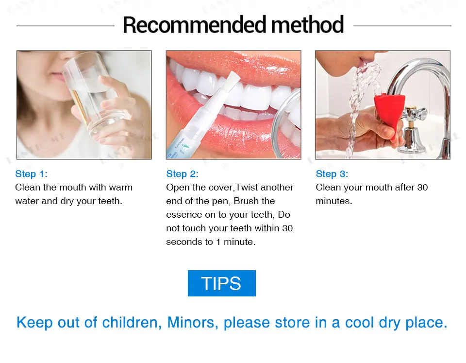 Pansly Oral Hygiene Instant Smile Teeth Whitening Kit ...
