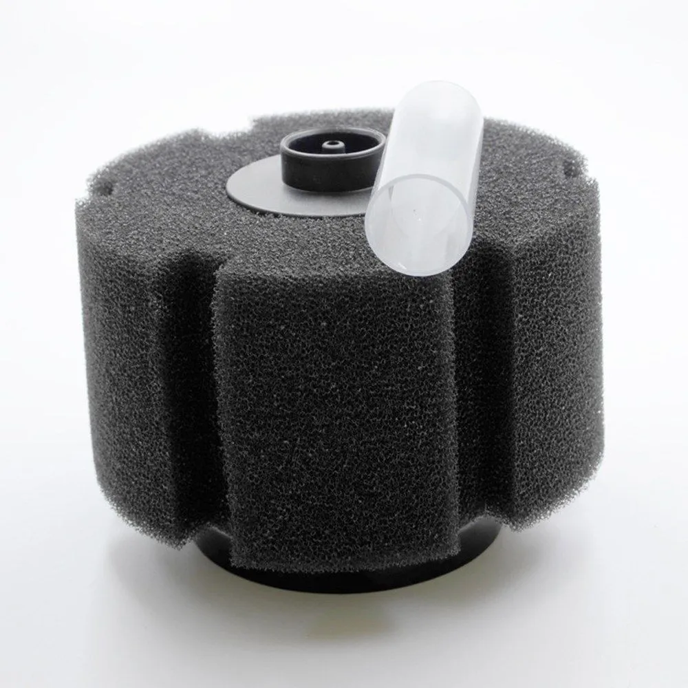 黑鱼水族馆迷你圆筒软海绵水过滤器