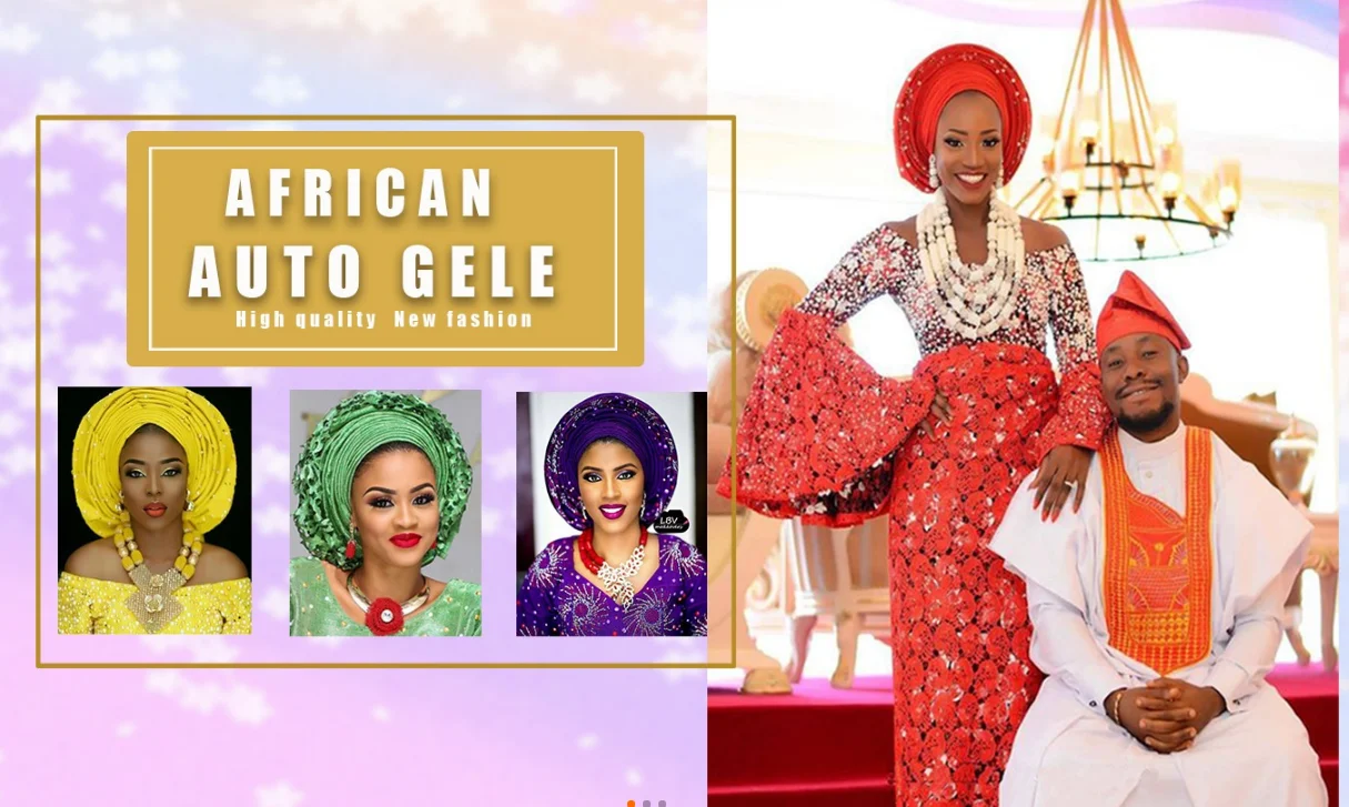 2019 African Nigerian Traditio<em></em>nal marriage headtie with sto<em></em>nes for women asooke auto gele made