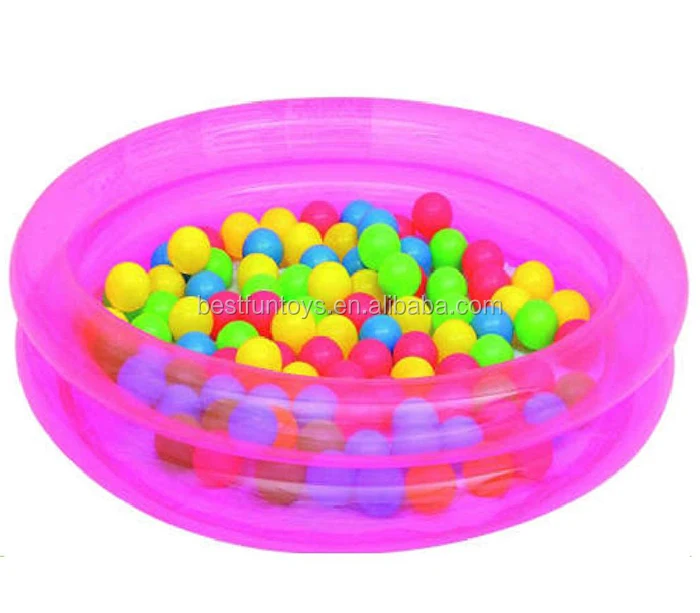 white inflatable ball pit