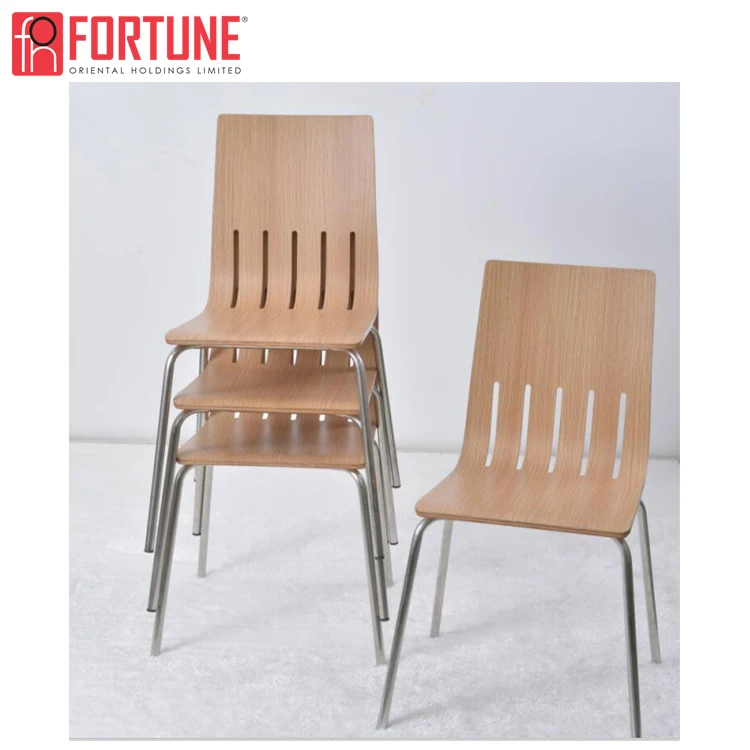 Antiscratch Plywood Hpl Restaurant Catering Chair Strong Bentwood