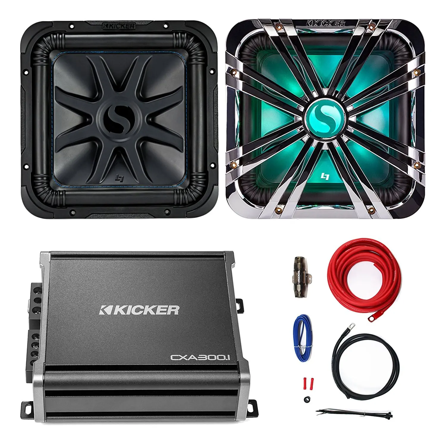 kicker sub and amp package