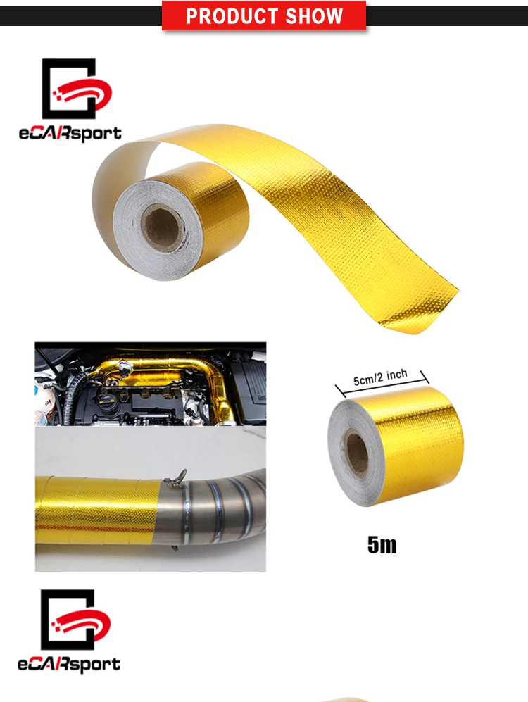 Ecarsport Heat Shield Wrap Tape For Exhaust Header For Turbo Manifold
